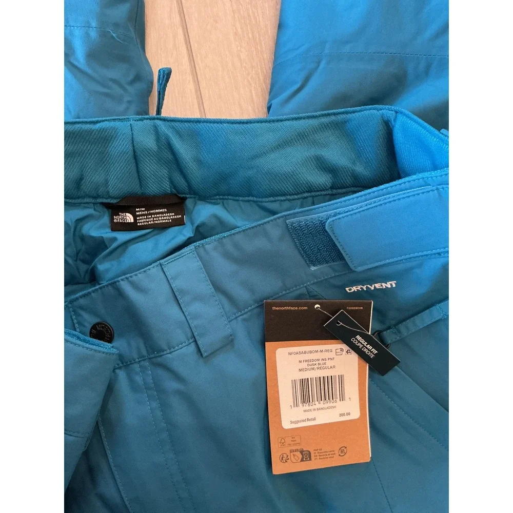 The North Face Freedom Insulated Pants Dusk Blue Medium New With Tags
